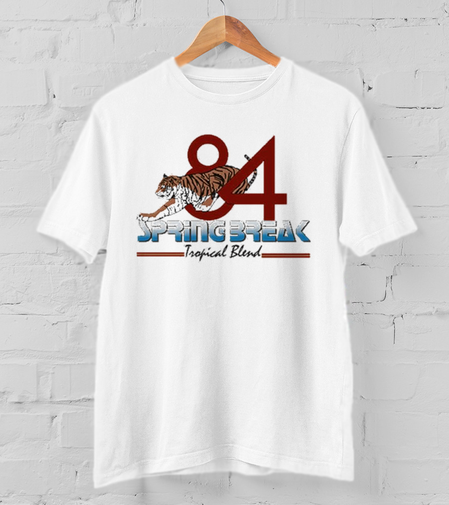 Step Brothers Dale Doback 84 Spring Break Tiger T-Shirt
