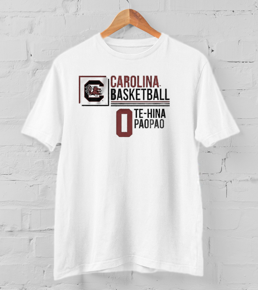 South Carolina Basketball Te-Hina Paopao 0 Gamecocks T-Shirt