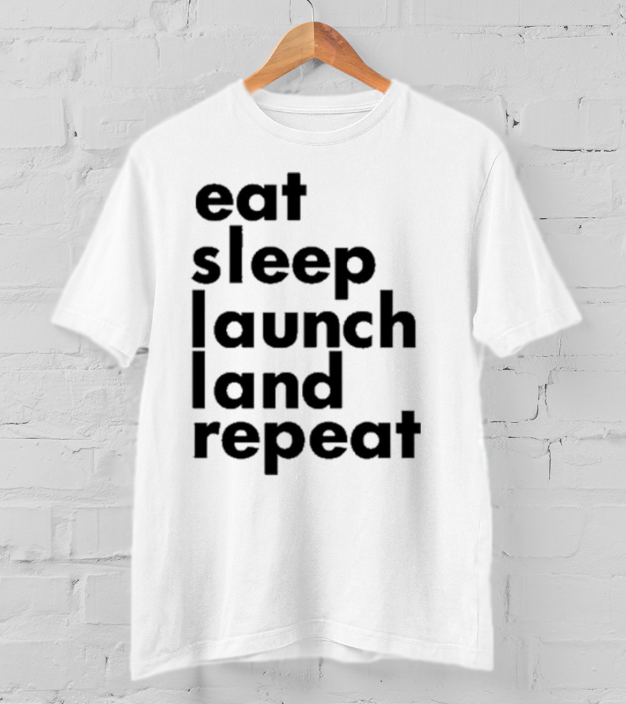 Space Chick Jen Eat Sleep Laugh Repeat T-Shirt
