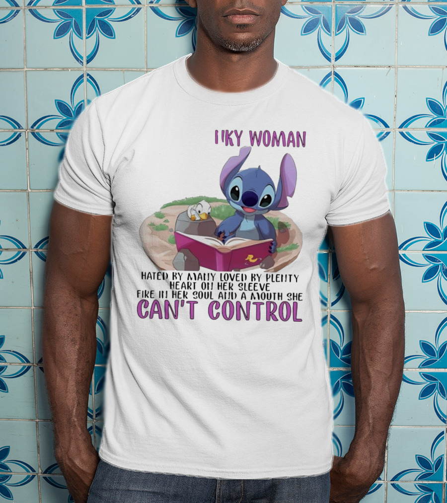 Cranky Woman Stitch Can't Control Hated By Many Loved By Plenty T-Shirt