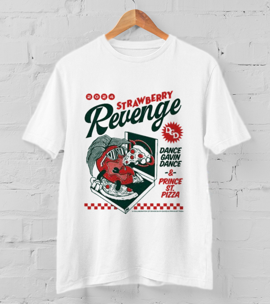 Strawberry Revenge Dance Gavin Dance Pizza Parody Pizza T-Shirt