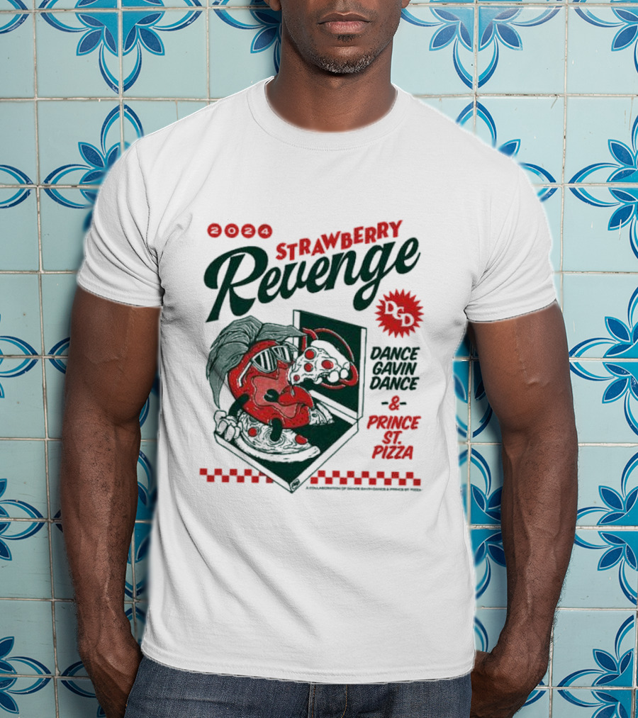 Strawberry Revenge Dance Gavin Dance Pizza Parody Pizza T-Shirt