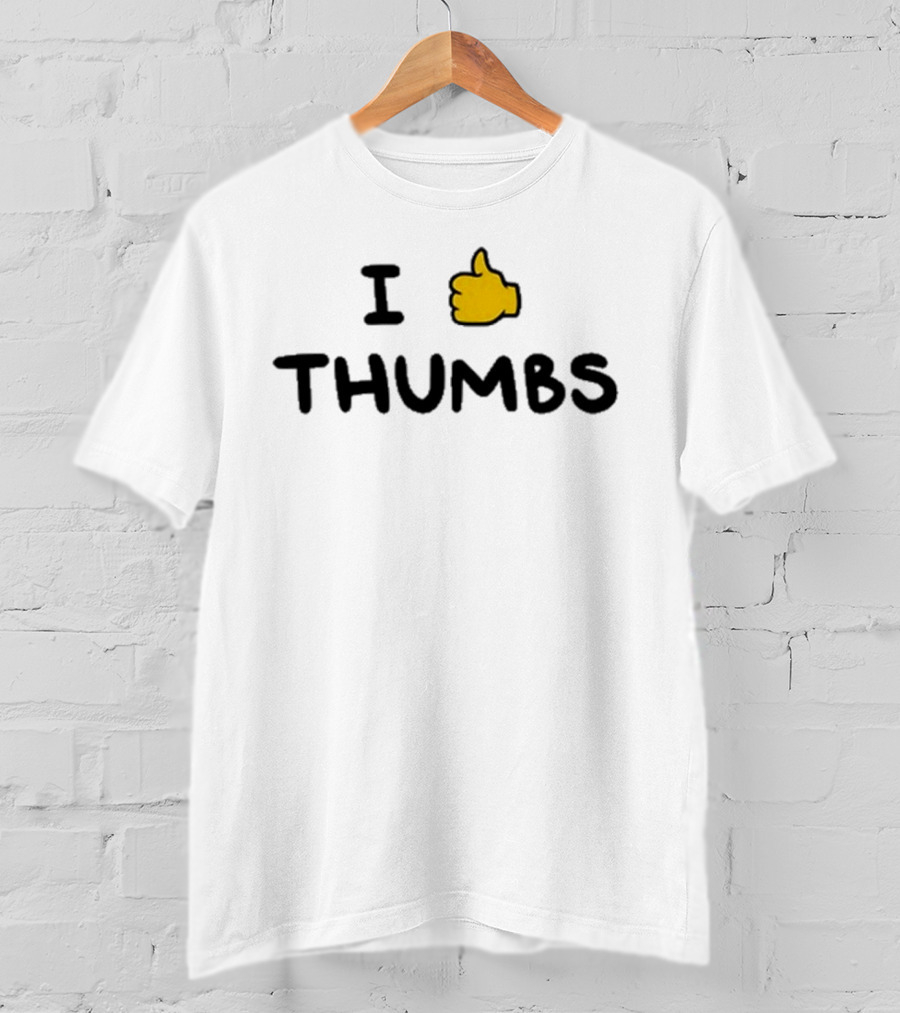 Swordscomic I Thumbs Thumbs Yellow Hand Gesture T-Shirt