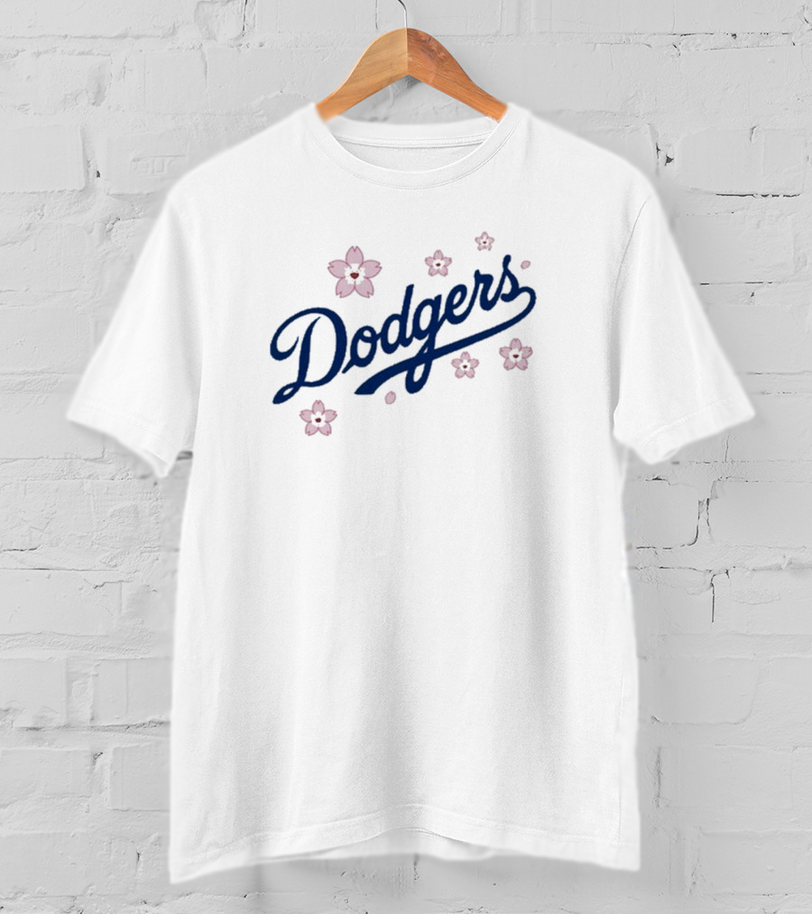 Takashi Murakami Dodgers 2025 Cherry Blossom Collaboration T-Shirt