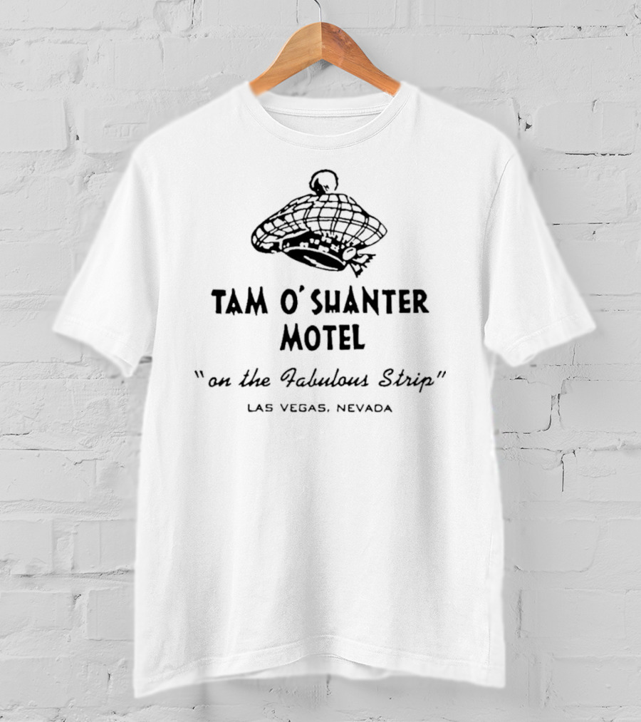 Tam O’Shanter Motel Las Vegas With Vintage Neon Sign Retro Appeal T-Shirt