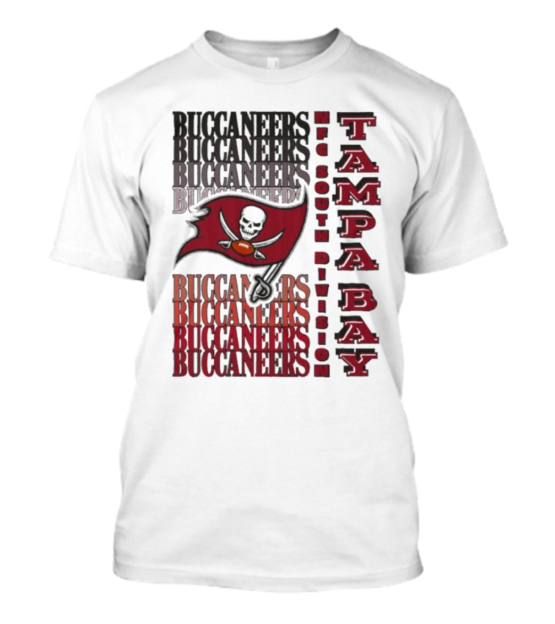 Buccaneers NFC South Division Tampa Bay Football Fan Gear T-Shirt