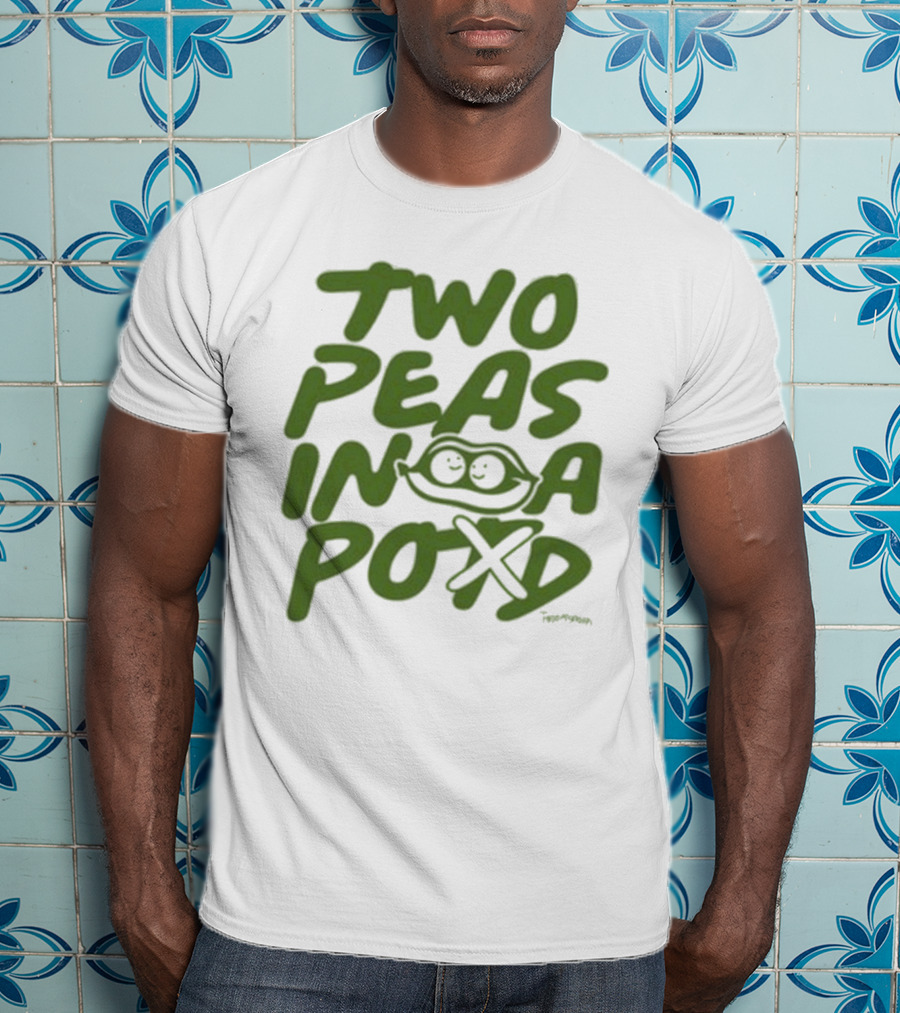 Two Peas In A Pod Tanner Smith Playful Pea Doodle T-Shirt