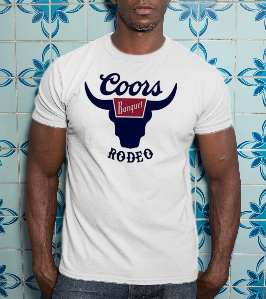 Coors Banquet Rodeo Tara Fabulousbutevil Bull Horns T-Shirt