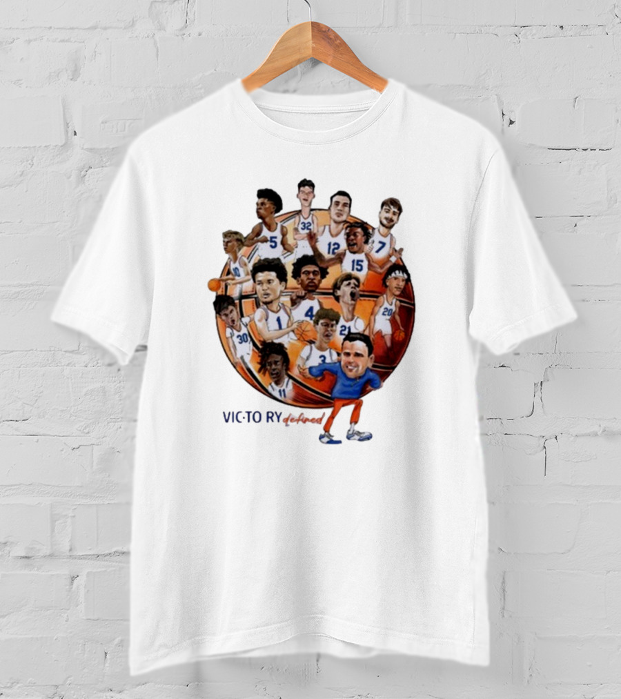 Victorious Gatorsmbk Florida Basketball Caricature Players Team Number 1 T-Shirt