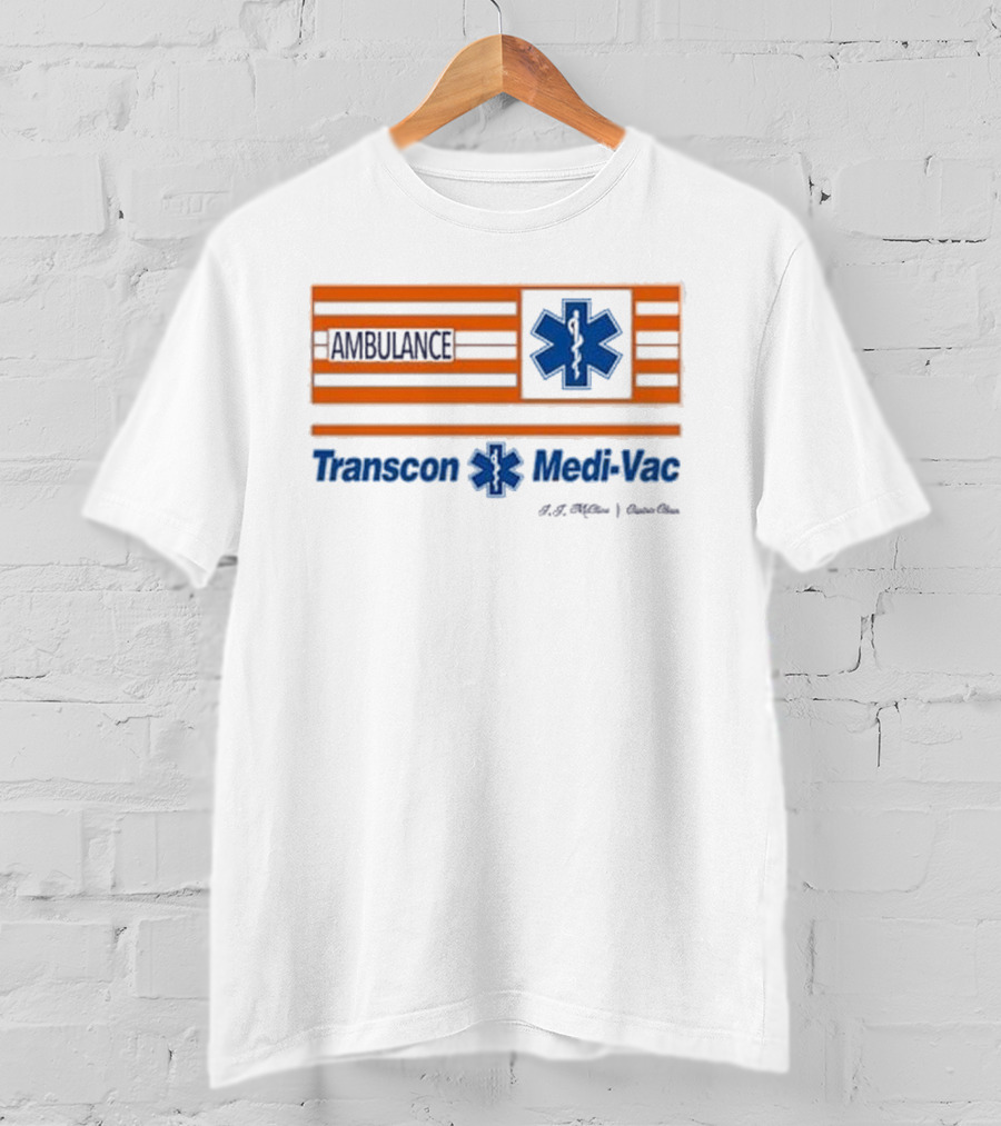 Transcon Medi-Vac Ambulance Cannonball Run E.M.T. Paramedic T-Shirt