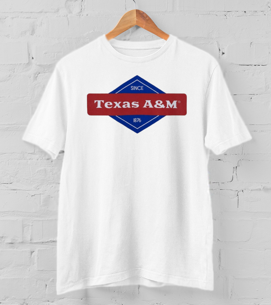 Texas A&M Since 1876 Diamond Logo T-Shirt