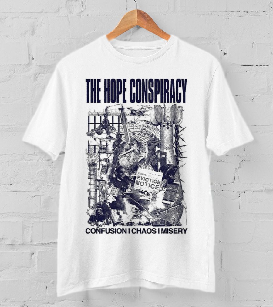 The Hope Conspiracy Branca CCM Natural Vintage-Style Imagery T-Shirt