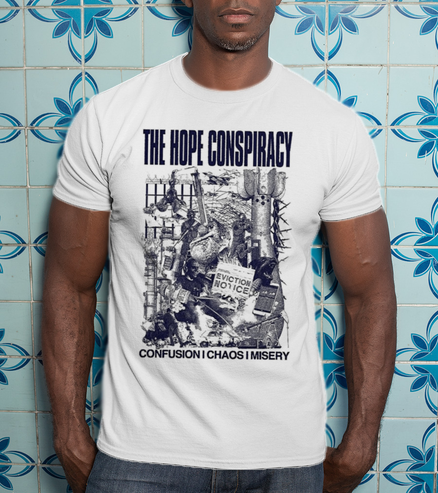 The Hope Conspiracy Branca CCM Natural Vintage-Style Imagery T-Shirt