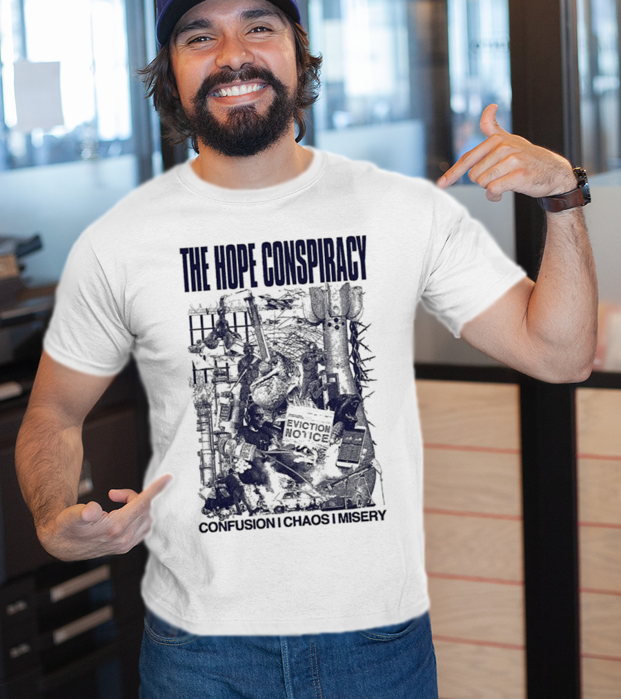 The Hope Conspiracy Branca CCM Natural Vintage-Style Imagery T-Shirt