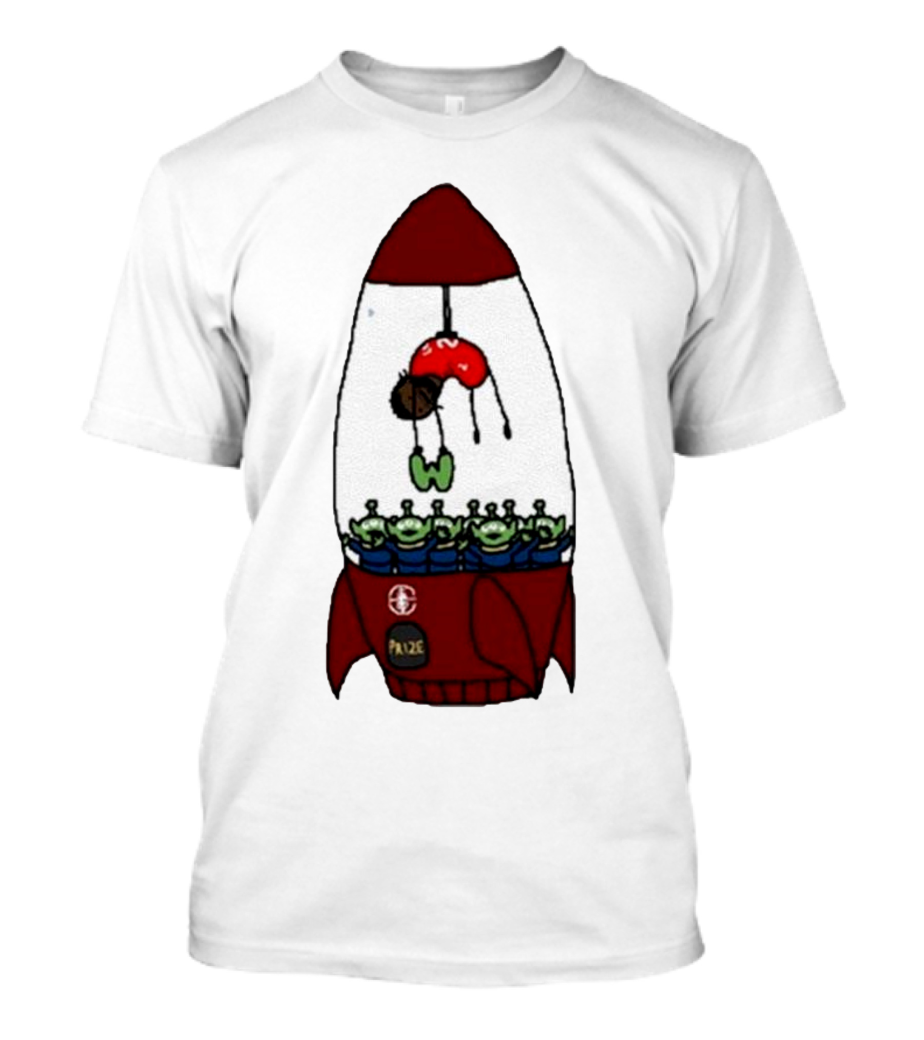 Kawhi Leonard Claw Dunk Rocket And Aliens Clippers T-Shirt