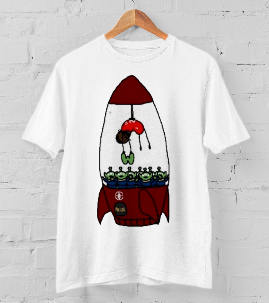 Kawhi Leonard Claw Dunk Rocket And Aliens Clippers T-Shirt