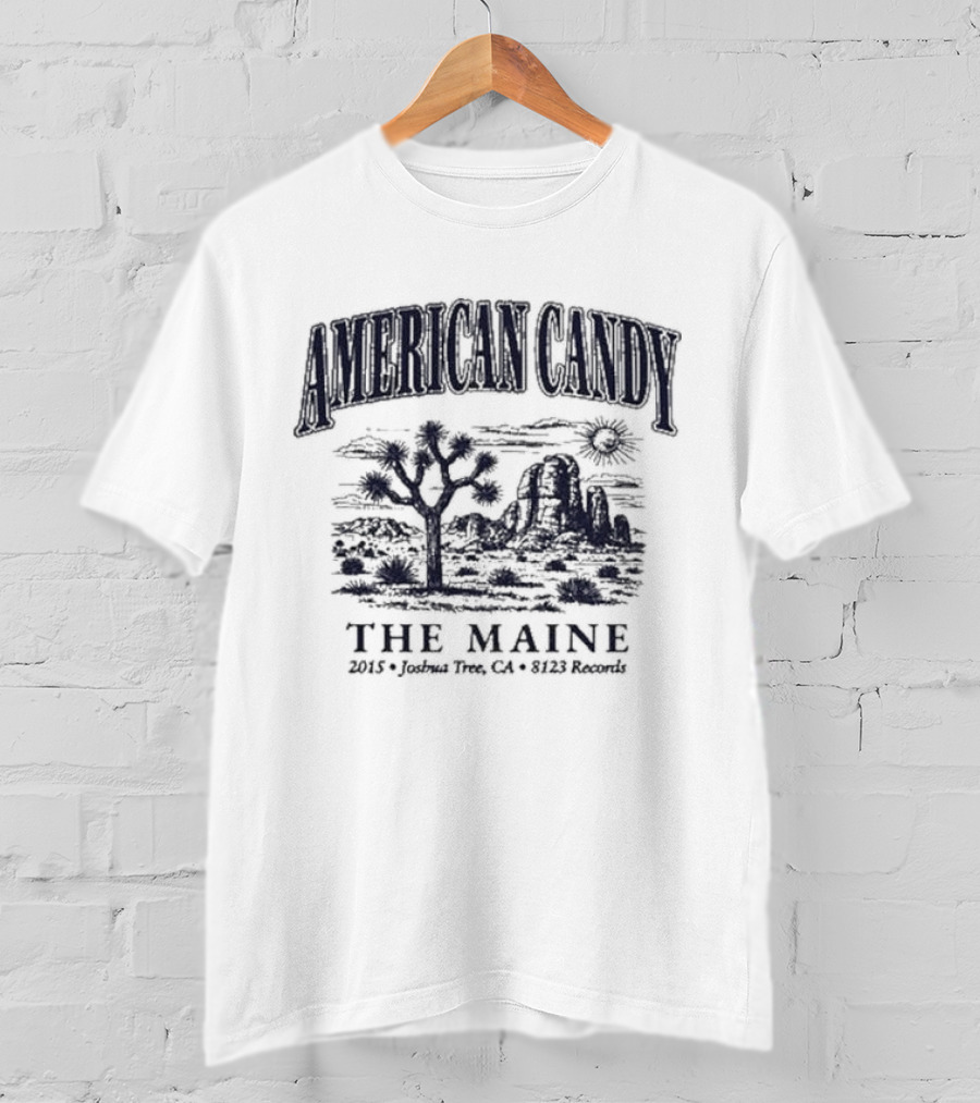 American Candy The Maine 2015 Joshua Thee CA 8123 Records T-Shirt