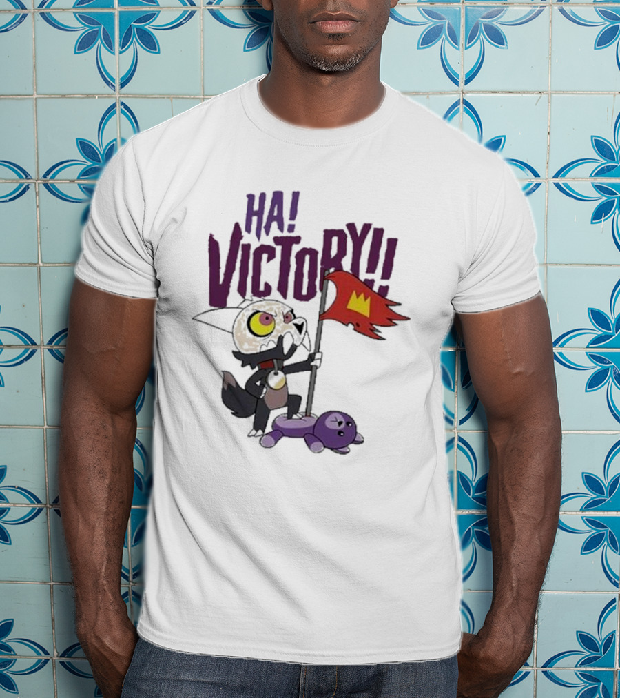 The Owl House Ha Victory King Character And Plush Toy Scene T-Shirt