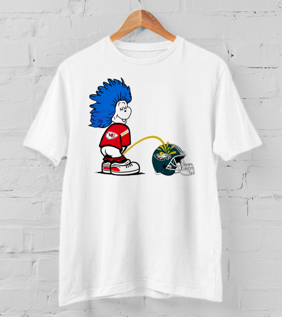 Thing One Kansas City Chiefs Piss On Philadelphia Eagles 2025 T-Shirt