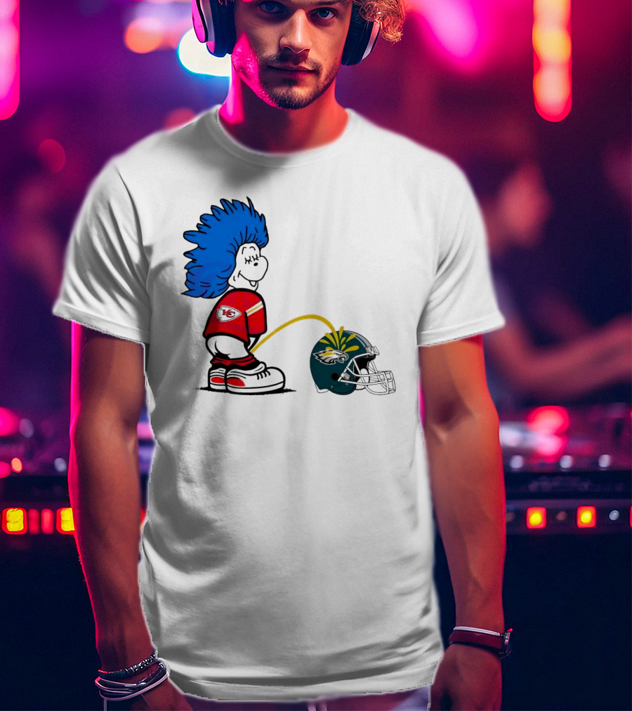 Thing One Kansas City Chiefs Piss On Philadelphia Eagles 2025 T-Shirt