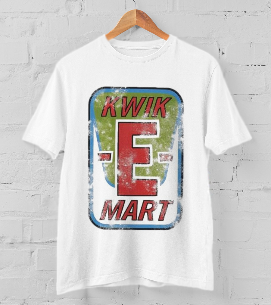 The Simpsons Kwik-E Mart Vintage Distressed Style T-Shirt