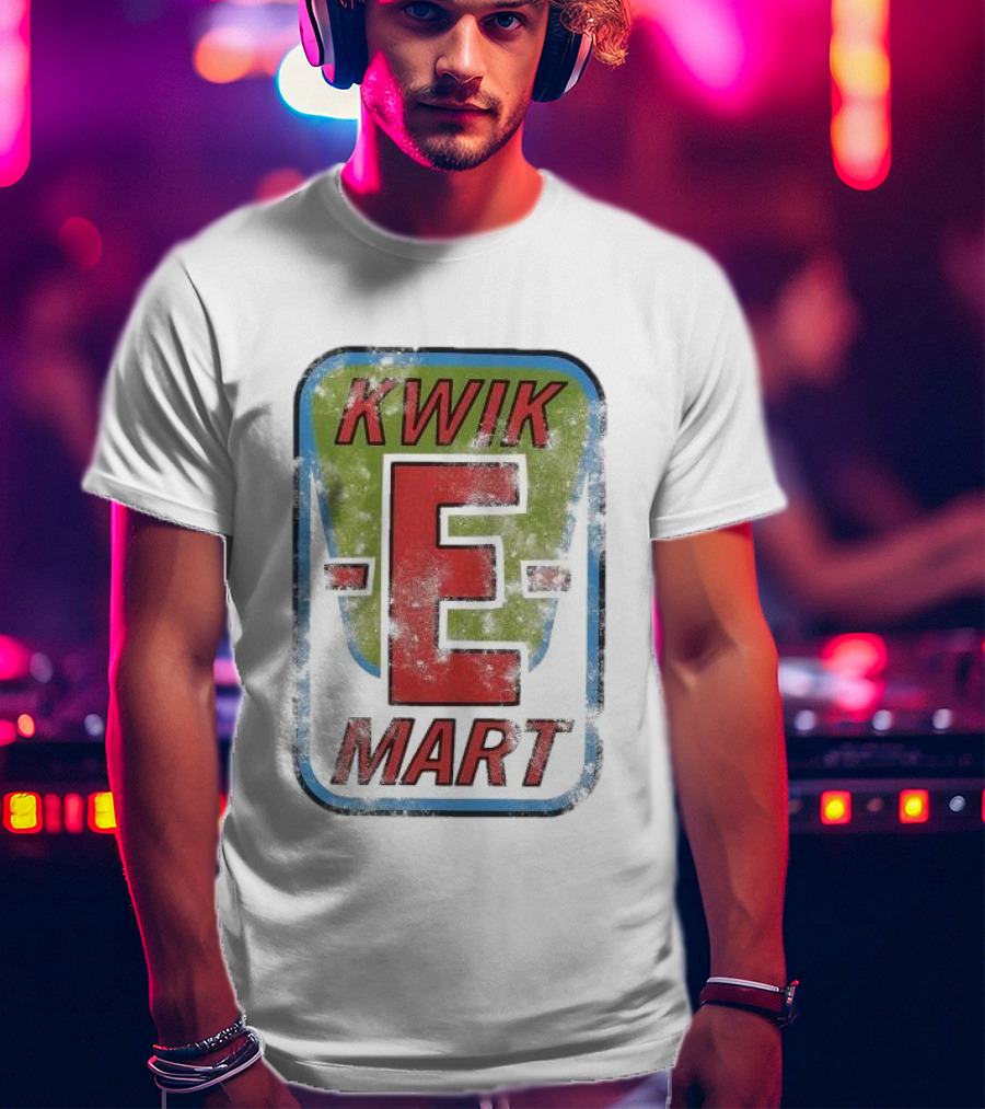 The Simpsons Kwik-E Mart Vintage Distressed Style T-Shirt