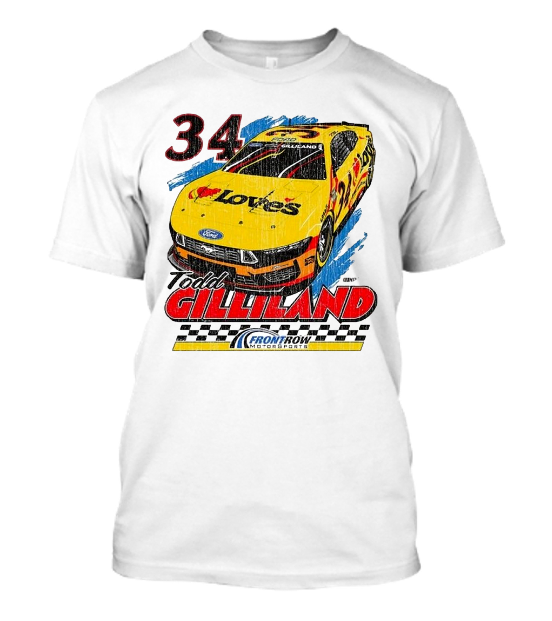 Todd Gilliland 34 Love's Front Row Motorsports Car T-Shirt