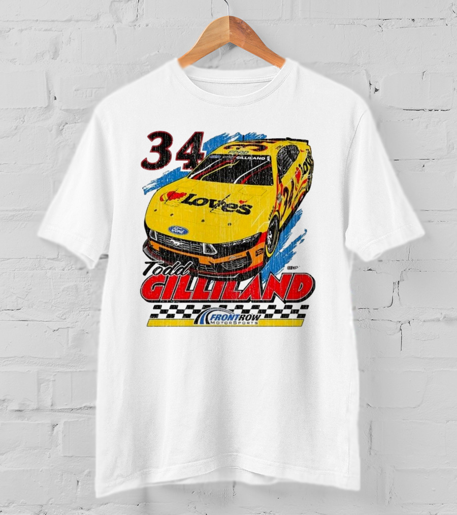 Todd Gilliland 34 Love's Front Row Motorsports Car T-Shirt
