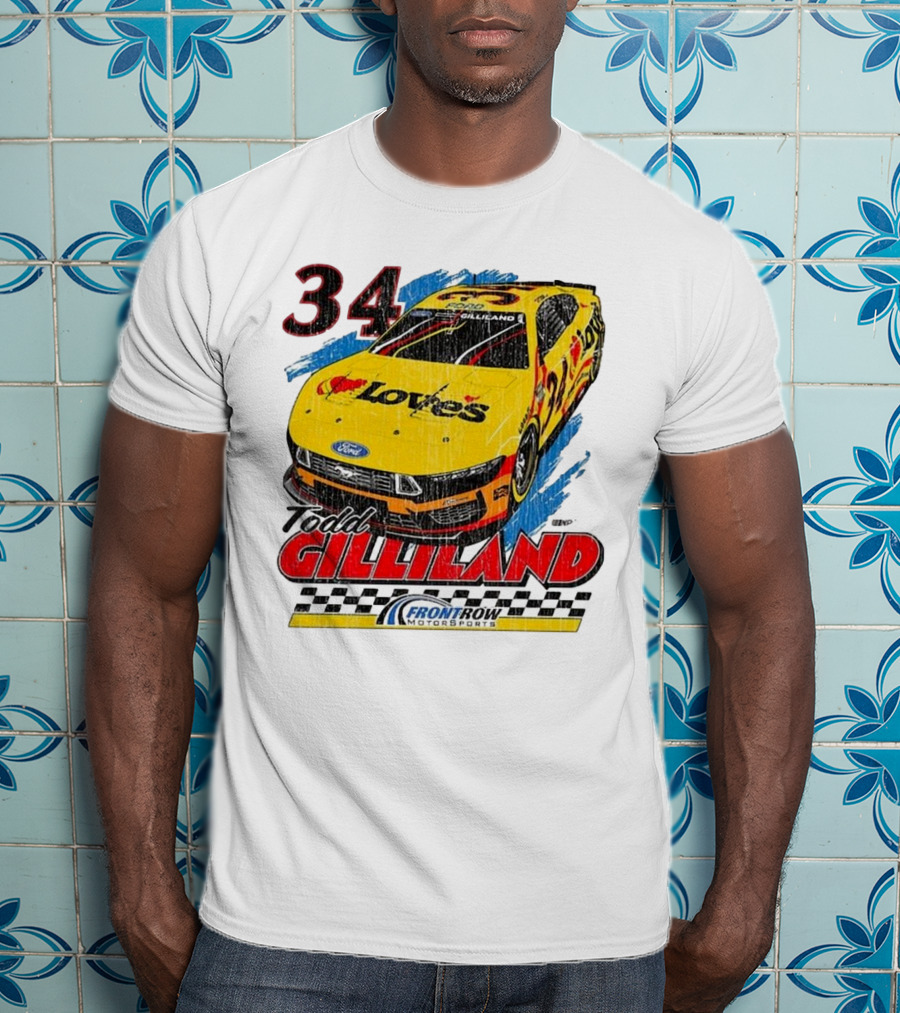 Todd Gilliland 34 Love's Front Row Motorsports Car T-Shirt