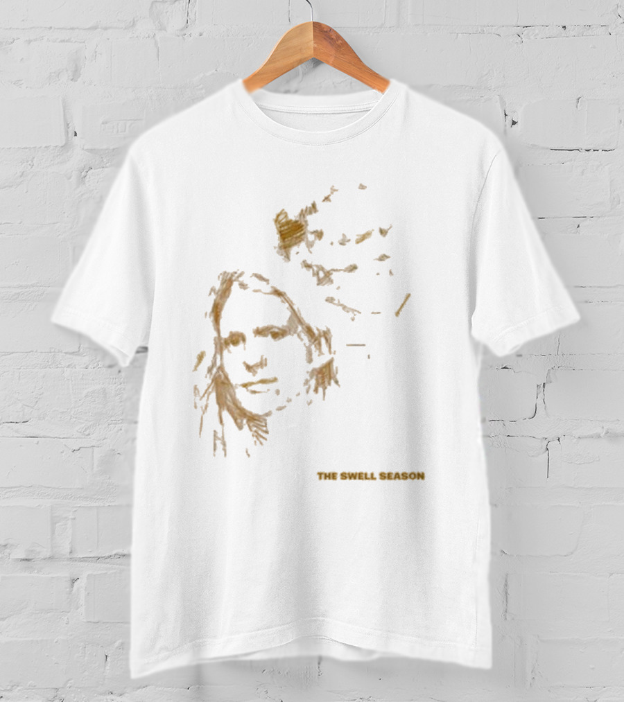 The Swell Season Natural Outline Face Design T-Shirt