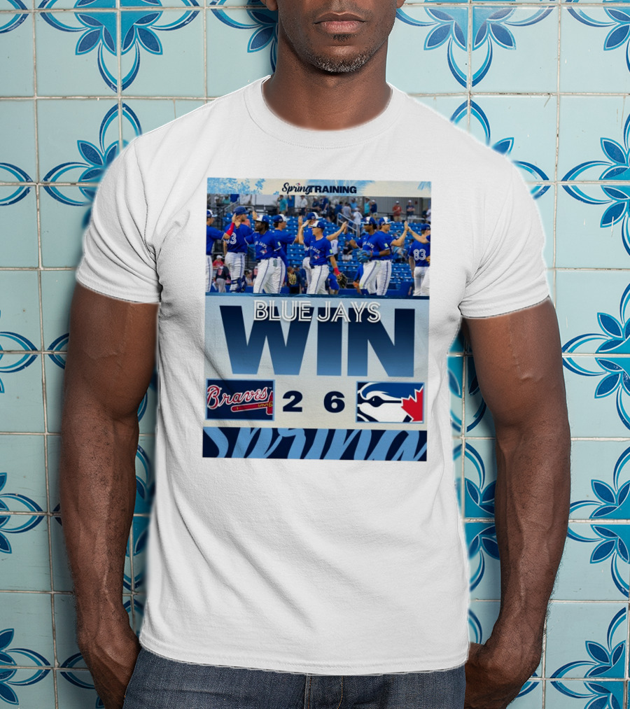 Blue Jays Win Over Braves 6-2 Spring Training T-Shirt