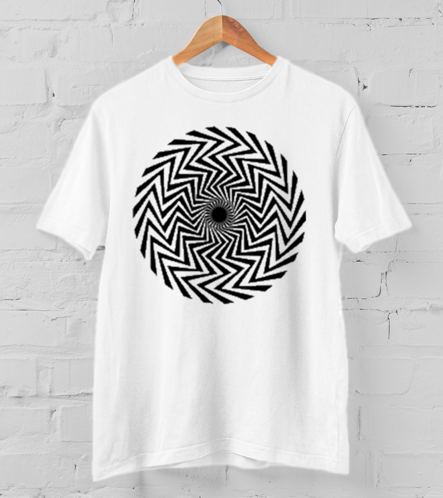 The Who X Modfather Black Spiral Union Jack British Mod Target T-Shirt