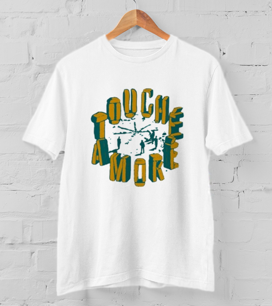 Touche Amore Circular Henge Letters With People And Structure T-Shirt