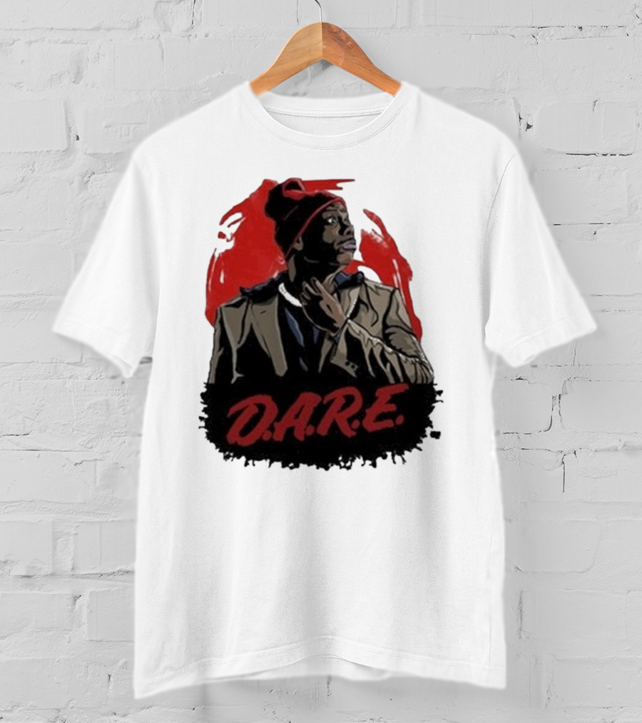 Tyrone D.A.R.E. Red Jacket Beanie Mock Hilarious Character Style T-Shirt