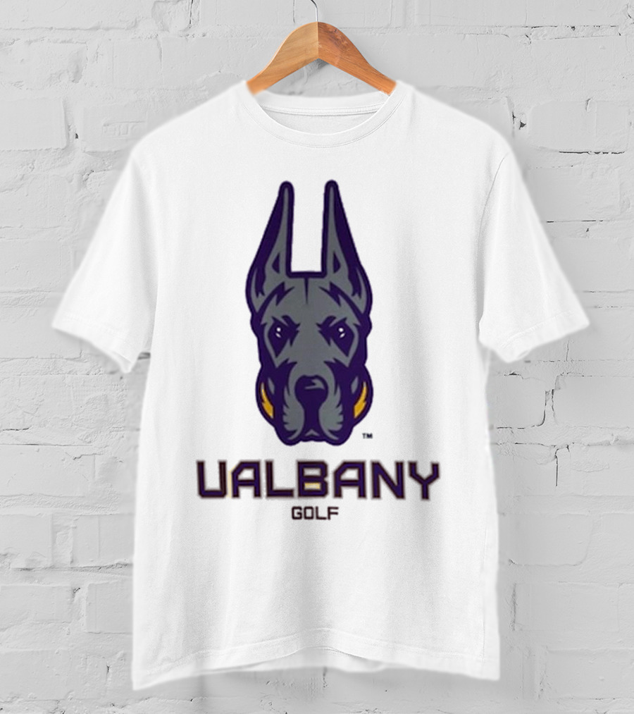 UAlbany Great Danes Golf Head Logo T-Shirt