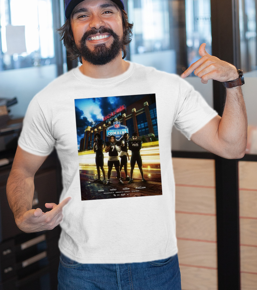 Lucas Oil Stadium NFL Scouting Combine 2025 UCF Adams Harvey Hudson McWilliams Indianapolis T-Shirt