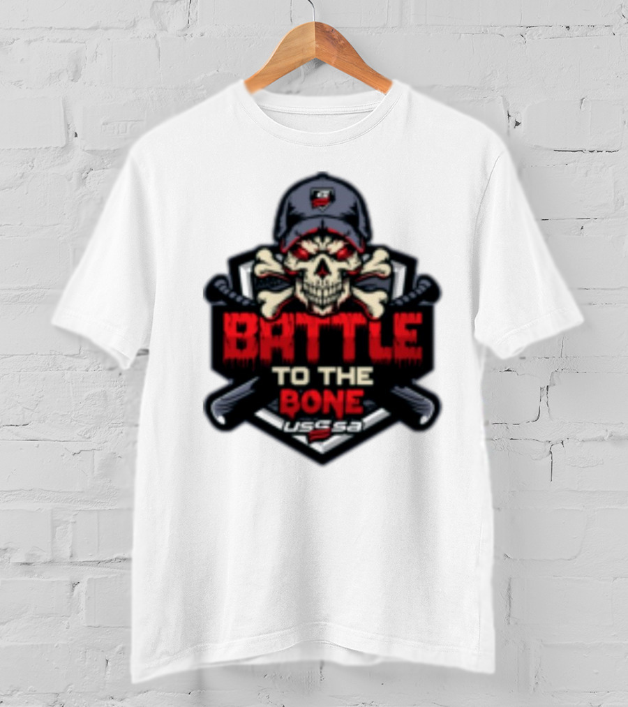 Battle To The Bone USSSA Skull And Crossbones March 21-23 2025 T-Shirt