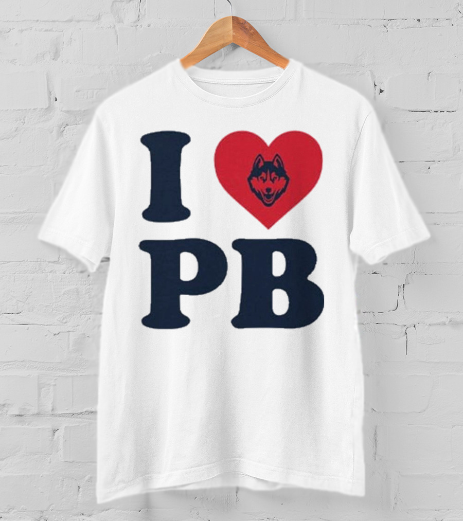 UConn I Heart Huskies Paige Bueckers PB T-Shirt