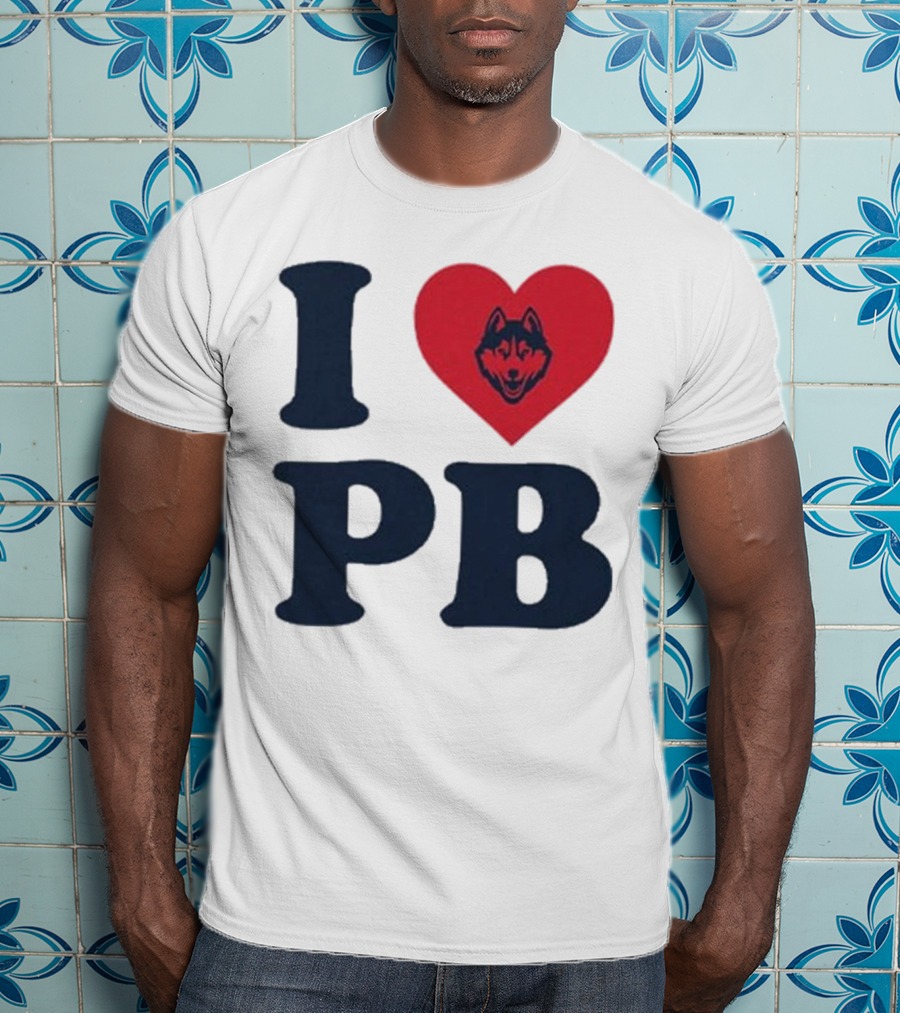 UConn I Heart Huskies Paige Bueckers PB T-Shirt