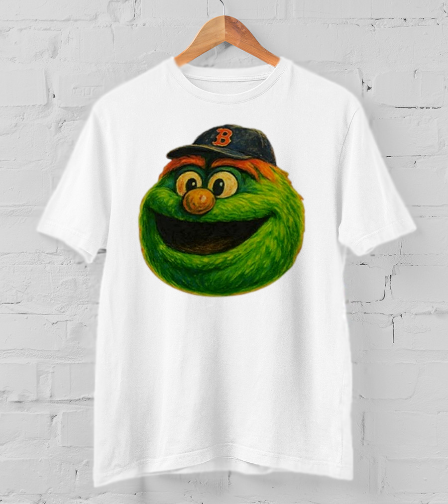Wally The Green Monster Boston Red Sox Iconic Logo T-Shirt