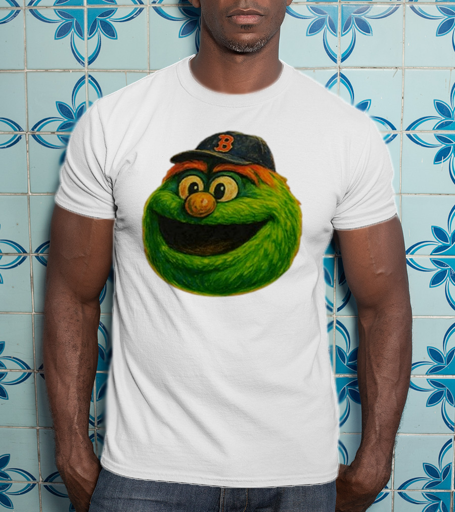 Wally The Green Monster Boston Red Sox Iconic Logo T-Shirt