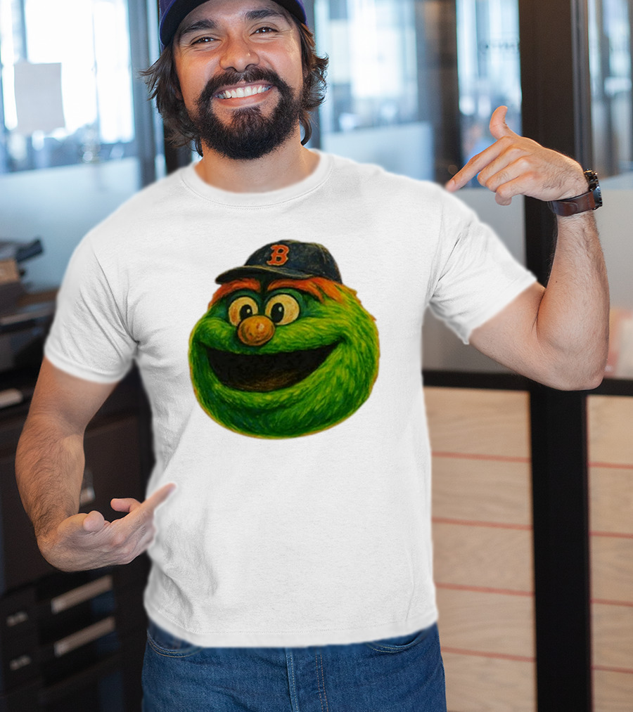 Wally The Green Monster Boston Red Sox Iconic Logo T-Shirt