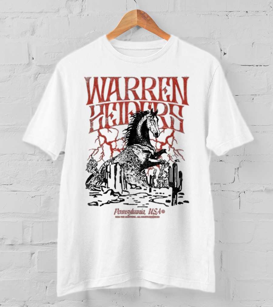 Warren Zeiders Lightning Cowboy Pennsylvania USA T-Shirt
