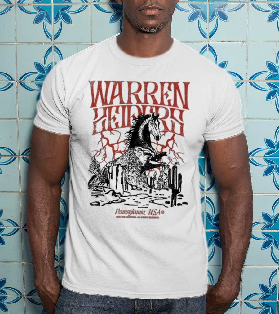 Warren Zeiders Lightning Cowboy Pennsylvania USA T-Shirt