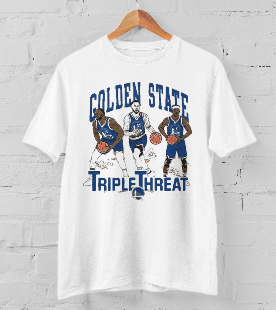Golden State Triple Threat Green Curry Butler III T-Shirt