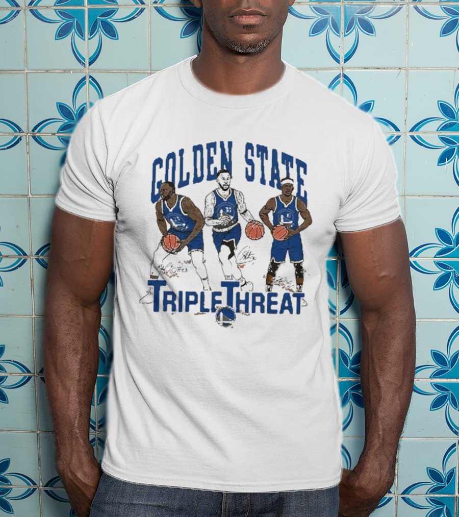 Golden State Triple Threat Green Curry Butler III T-Shirt