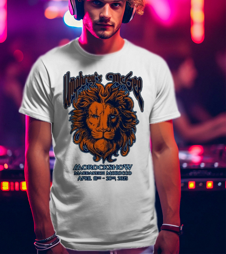 Umphrey’s McGee Morockshow Marrakech Morocco April 18th-20th 2025 Lion Art T-Shirt