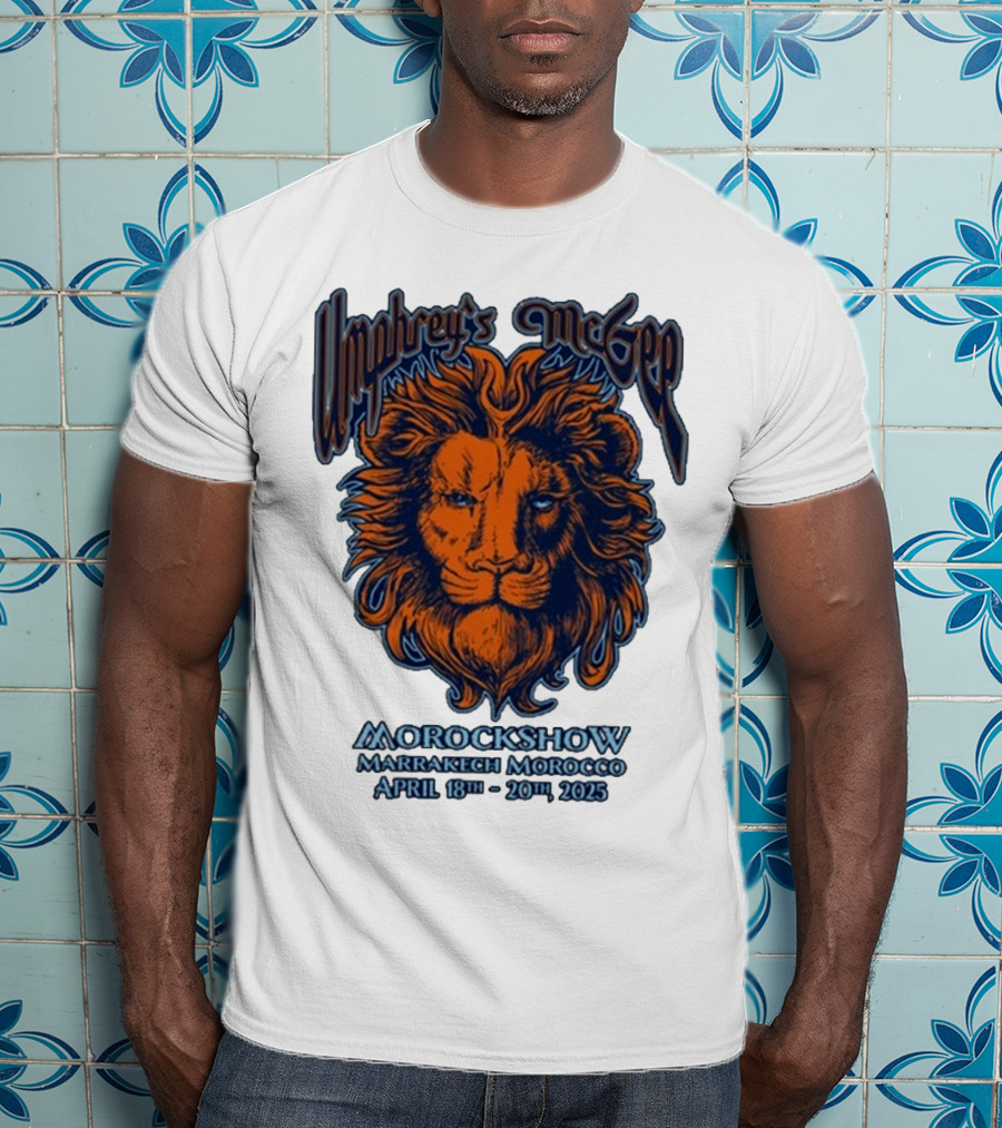 Umphrey’s McGee Morockshow Marrakech Morocco April 18th-20th 2025 Lion Art T-Shirt