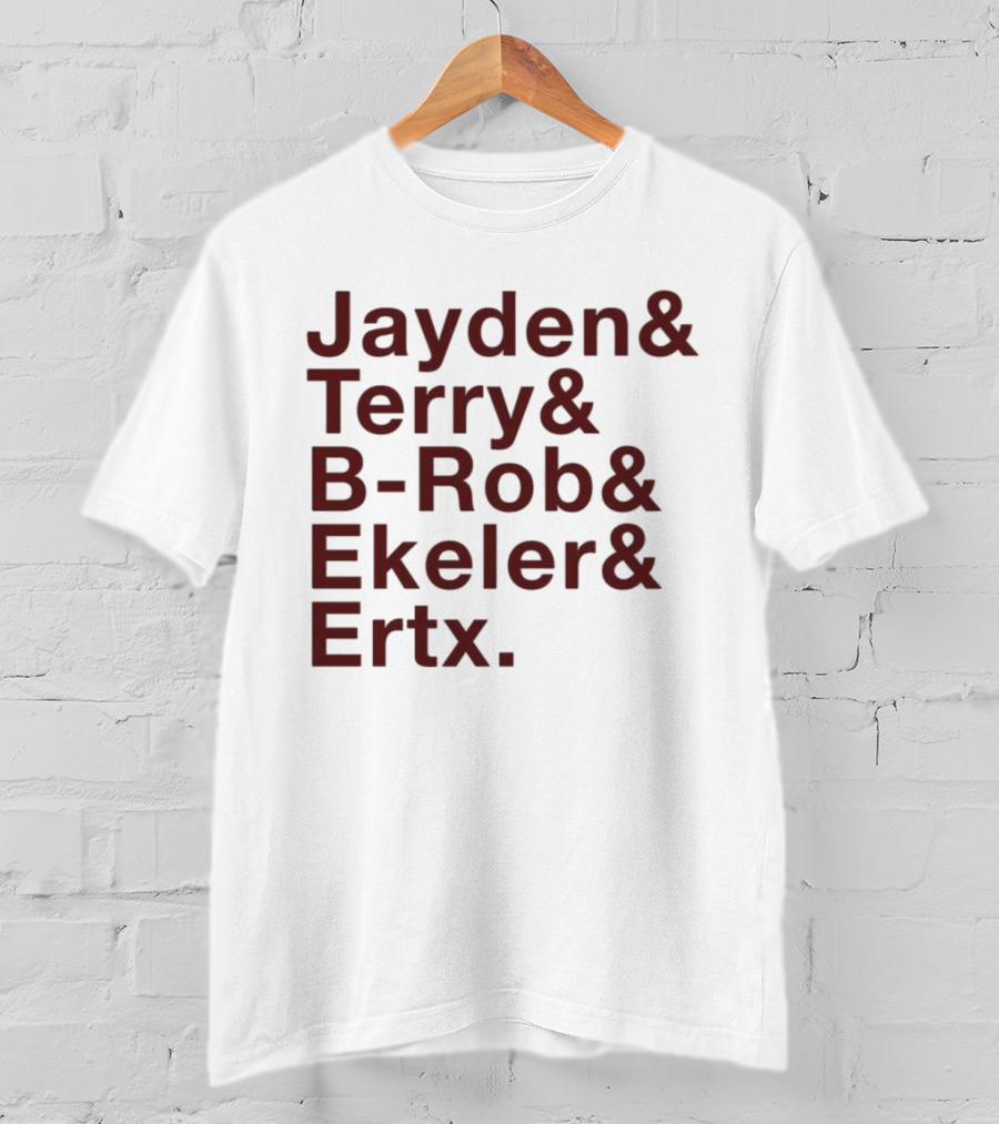 ``` Washington Ampersand Stars Jayden Terry B-Rob Ekeler Ertz ``` T-Shirt