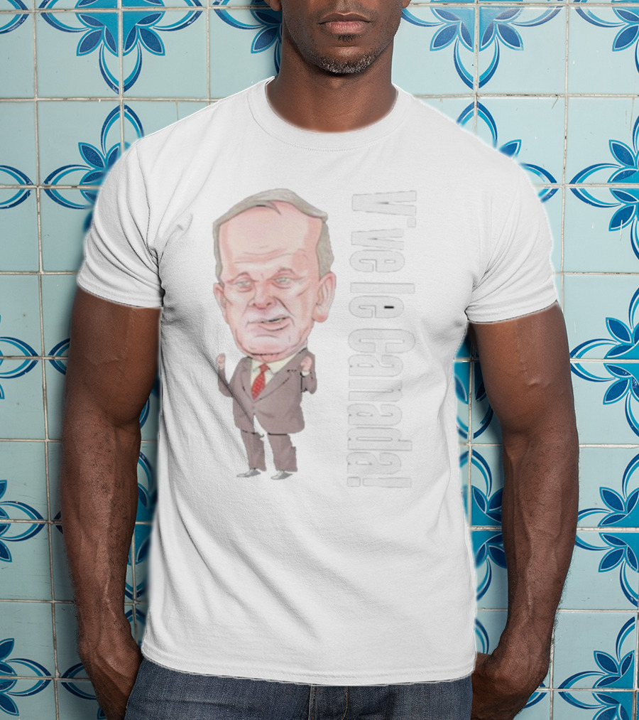 Vive Le Canada Premium Jean Chretien Caricature T-Shirt